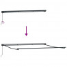 Rama markizy Z regulacją Antracyt 4,5 × 3 m Stal