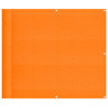 Parawan balkonowy pomarańczowy 90x700 cm 100% poliester Oxford