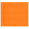 Parawan balkonowy pomarańczowy 90x800 cm 100% poliester Oxford