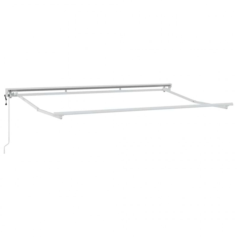 Rama markizy Z regulacją Biały 3,5 x 2 m Stal