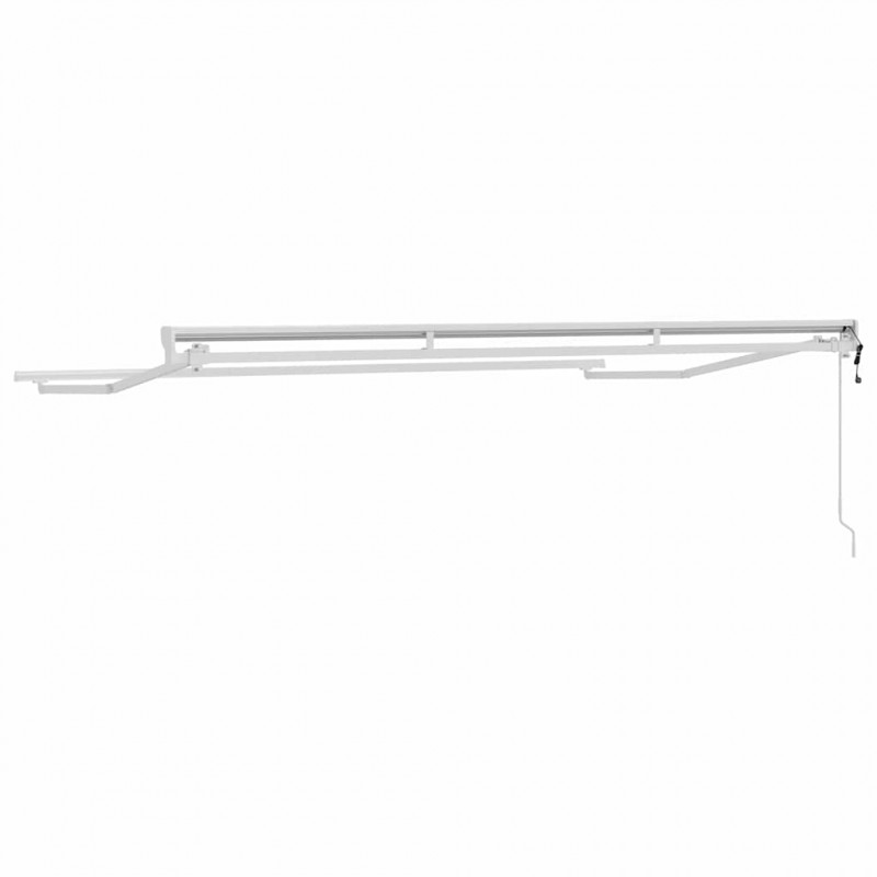 Rama markizy Z regulacją Biały 3,5 x 2 m Stal