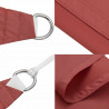 Żagiel przeciwsłoneczny terakota 2x2x2 m 100% poliester Oxford