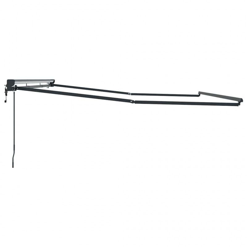 Rama markizy Z regulacją Antracyt 4 × 3 m Stal