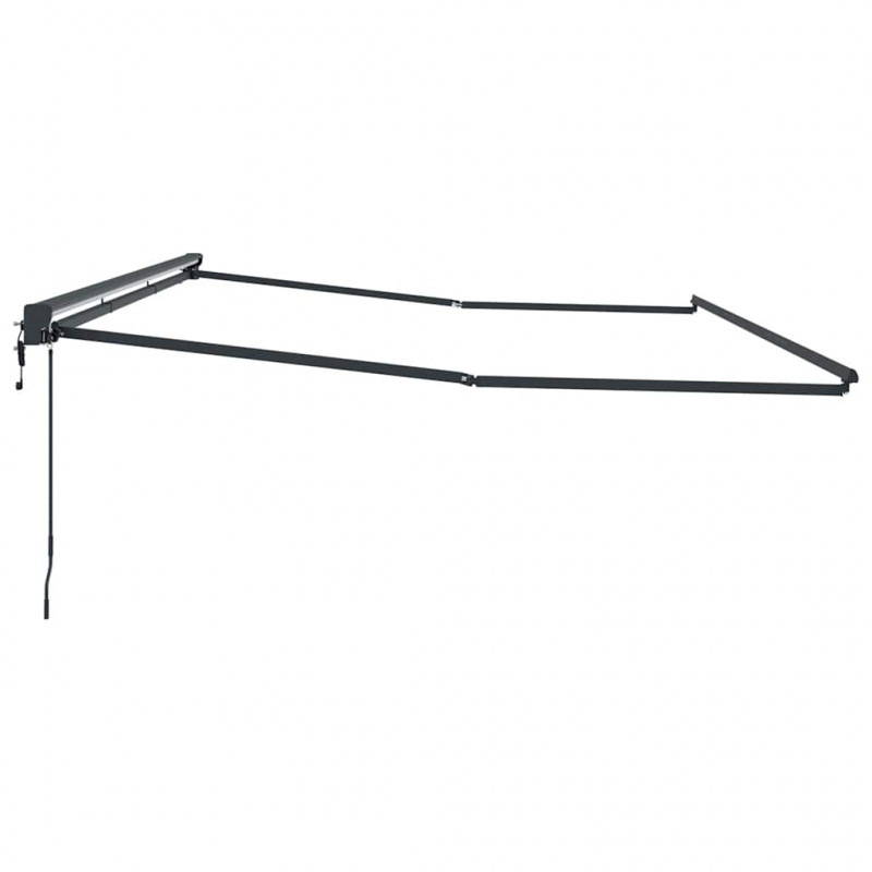 Rama markizy Z regulacją Antracyt 5 x 3 m Stal