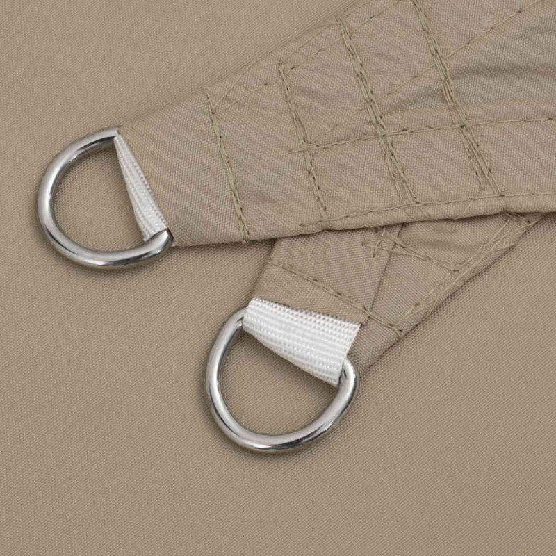 Żagiel przeciwsłoneczny Taupe 7x5x5 m 100% poliester Oxford