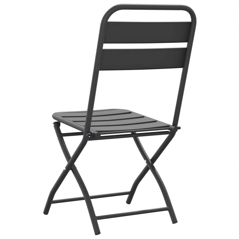Składane krzesło ogrodowe 2 pcs Antracyt 42 x 52 x 82cm