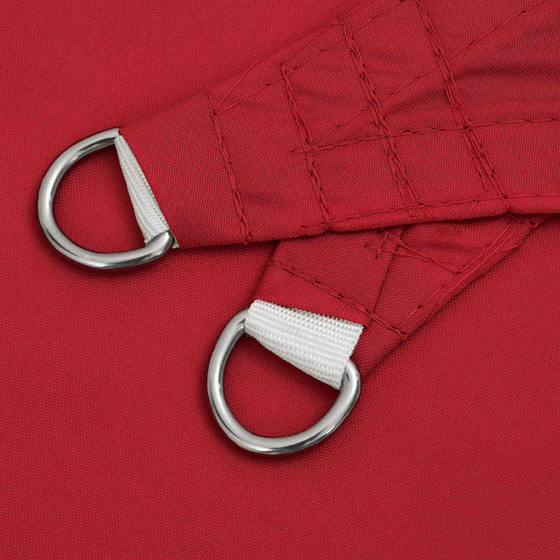 Żagiel przeciwsłoneczny czerwony 2x2x2 m 100% poliester Oxford