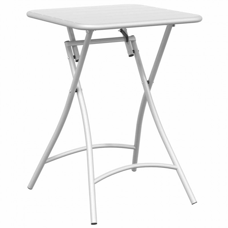 Stolik bistro Biały 55 x 55 x 72,5 cm Stal malowana proszkowo