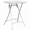Stolik bistro Biały 55 x 55 x 72,5 cm Stal malowana proszkowo