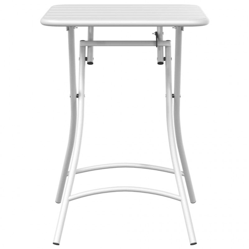 Stolik bistro Biały 55 x 55 x 72,5 cm Stal malowana proszkowo