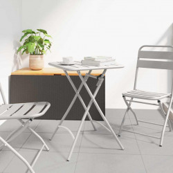 Stolik bistro Beżowy 55 x 55 x 72,5 cm Stal malowana proszkowo