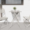 Stolik bistro Beżowy 55 x 55 x 72,5 cm Stal malowana proszkowo