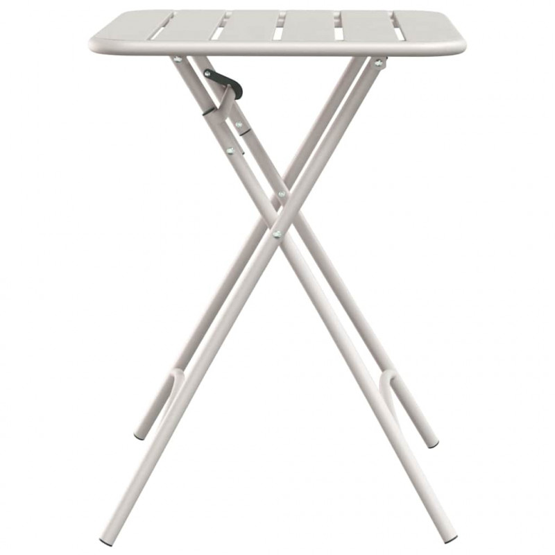 Stolik bistro Beżowy 55 x 55 x 72,5 cm Stal malowana proszkowo