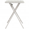 Stolik bistro Beżowy 55 x 55 x 72,5 cm Stal malowana proszkowo