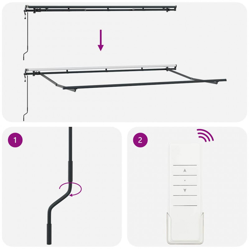 Rama markizy Antracyt 4 x 2 m Metal