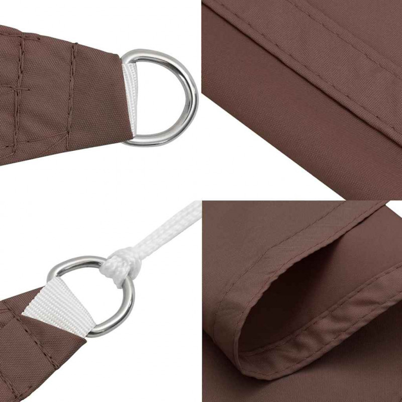 Żagiel przeciwsłoneczny brązowy 2x2x2 m 100% poliester Oxford