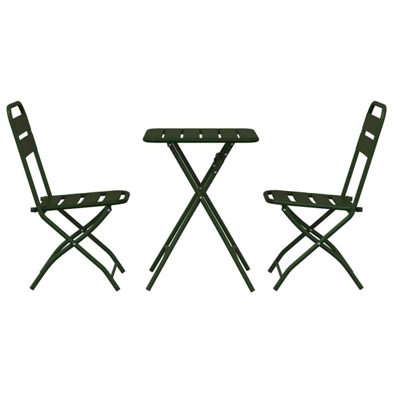 Zestaw bistro 3 pcs Zielony Stal