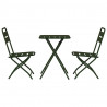 Zestaw bistro 3 pcs Zielony Stal