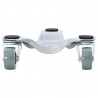 Rolki meblowe 4 szt. 16x14,5x5,5 cm Stal 180 kg