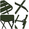 Zestaw bistro 3 pcs Zielony Stal