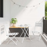 Zestaw bistro 3 pcs Biały Stal