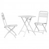 Zestaw bistro 3 pcs Biały Stal