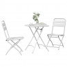 Zestaw bistro 3 pcs Biały Stal