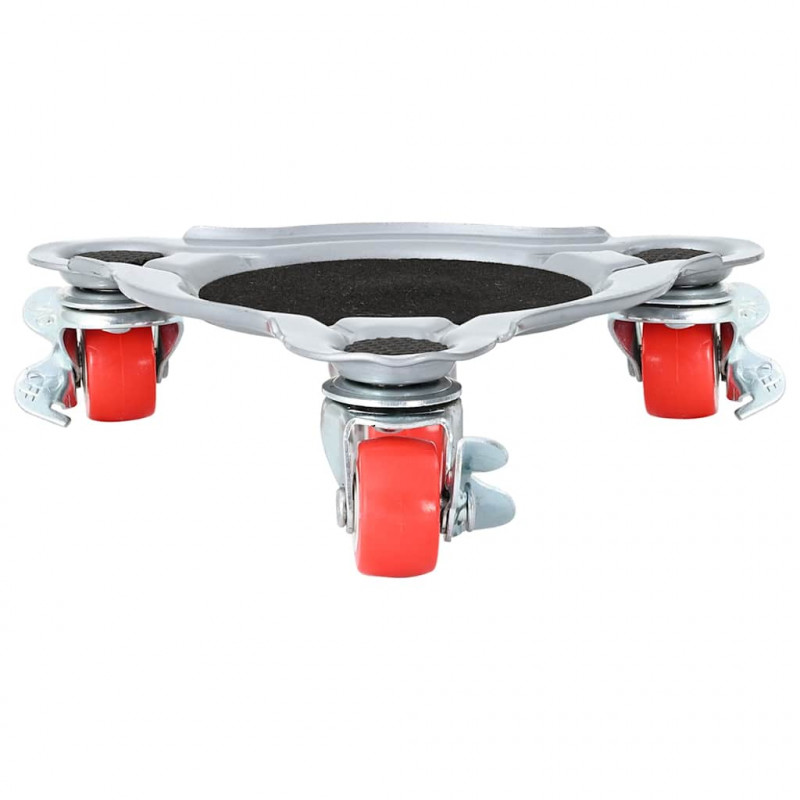 Rolki meblowe 4 szt. z podnośnikiem 14,5x13,5x4 cm Stal 400 kg