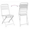 Zestaw bistro 3 pcs Biały Stal