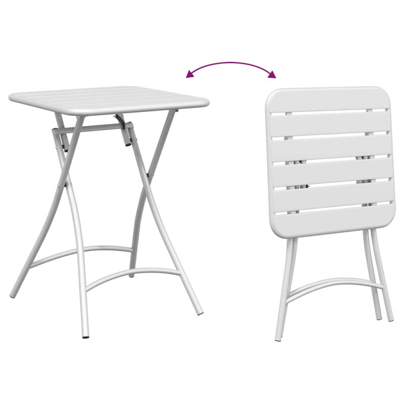 Zestaw bistro 3 pcs Biały Stal