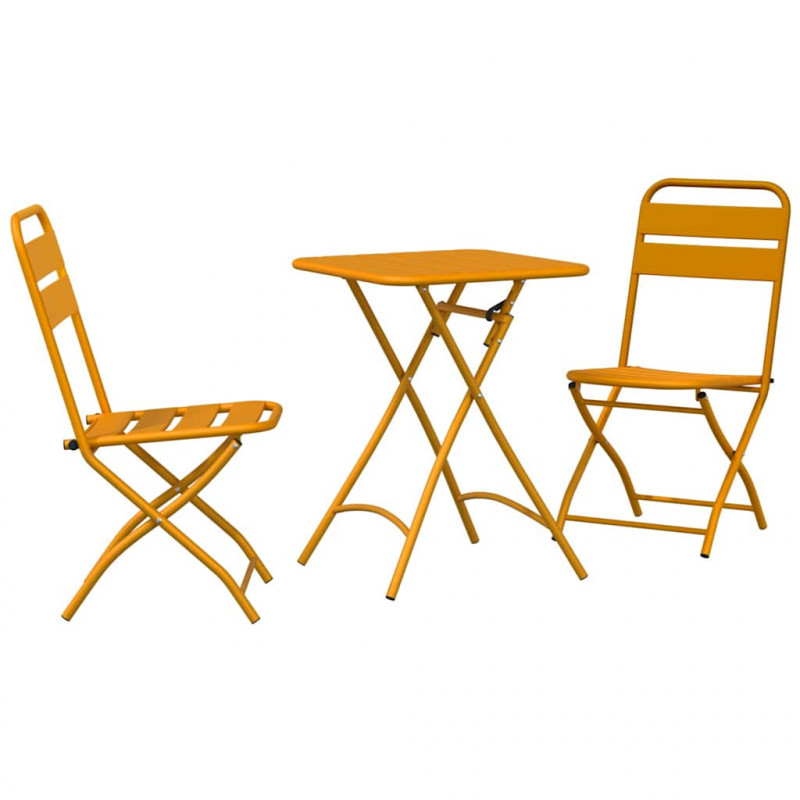 Zestaw bistro 3 pcs Musztardowy Stal