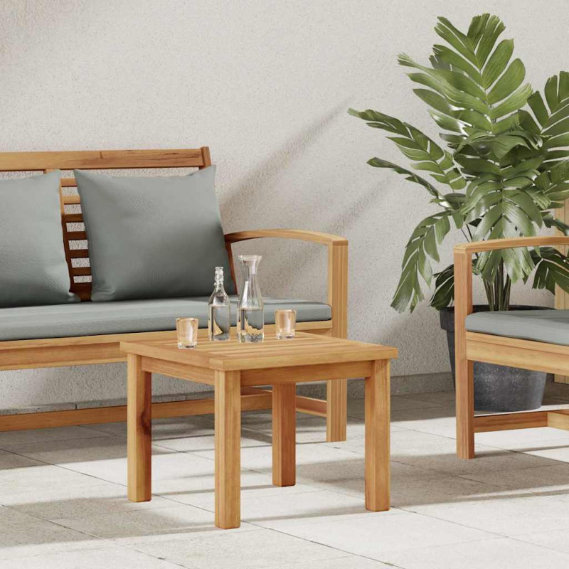 Stolik kawowy Brązowy 45 x 45 x 36 cm Lite drewno teakowe