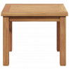 Stolik kawowy Brązowy 45 x 45 x 36 cm Lite drewno teakowe