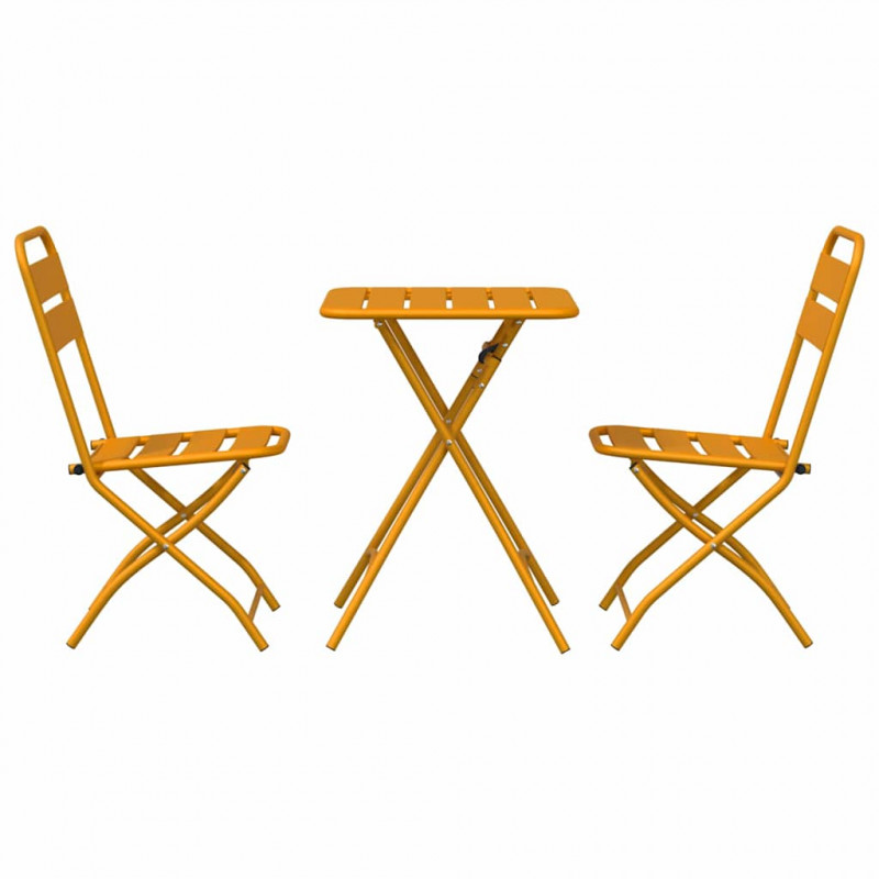 Zestaw bistro 3 pcs Musztardowy Stal