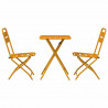 Zestaw bistro 3 pcs Musztardowy Stal