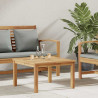Stolik kawowy Brązowy 60 x 60 x 36 cm Lite drewno teakowe