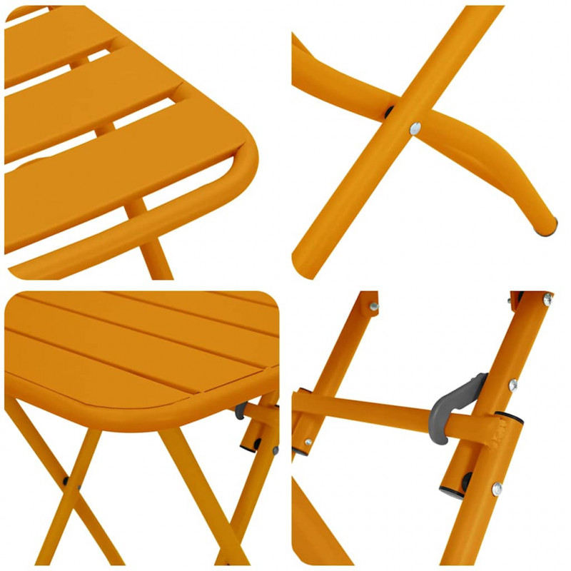 Zestaw bistro 3 pcs Musztardowy Stal