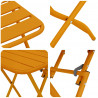 Zestaw bistro 3 pcs Musztardowy Stal