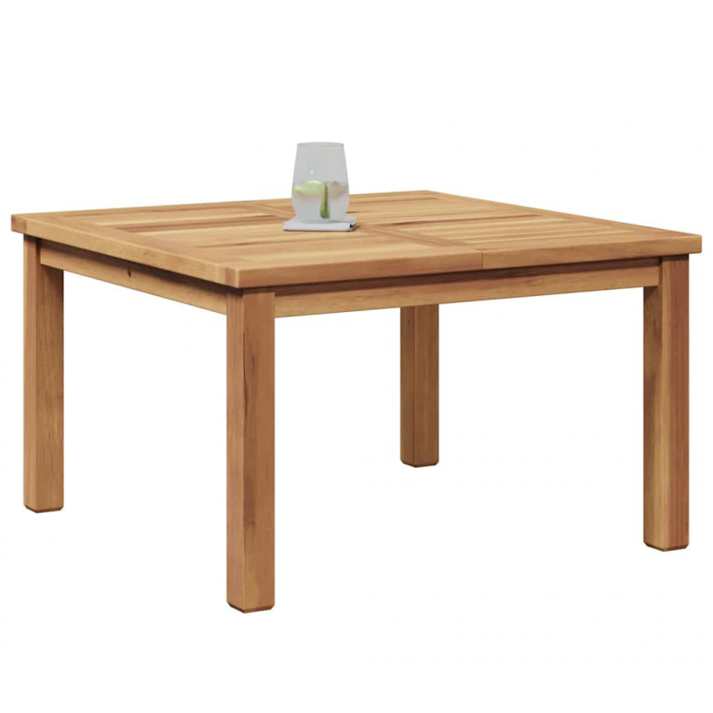 Stolik kawowy Brązowy 60 x 60 x 36 cm Lite drewno teakowe
