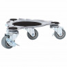 Rolki meblowe 4 szt. z podnośnikiem 19x17,5x6 cm Stal 1000 kg