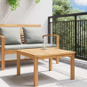 Stolik kawowy Brązowy 60 x 60 x 36 cm Lite drewno teakowe
