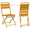 Zestaw bistro 3 pcs Musztardowy Stal
