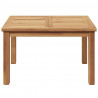 Stolik kawowy Brązowy 60 x 60 x 36 cm Lite drewno teakowe