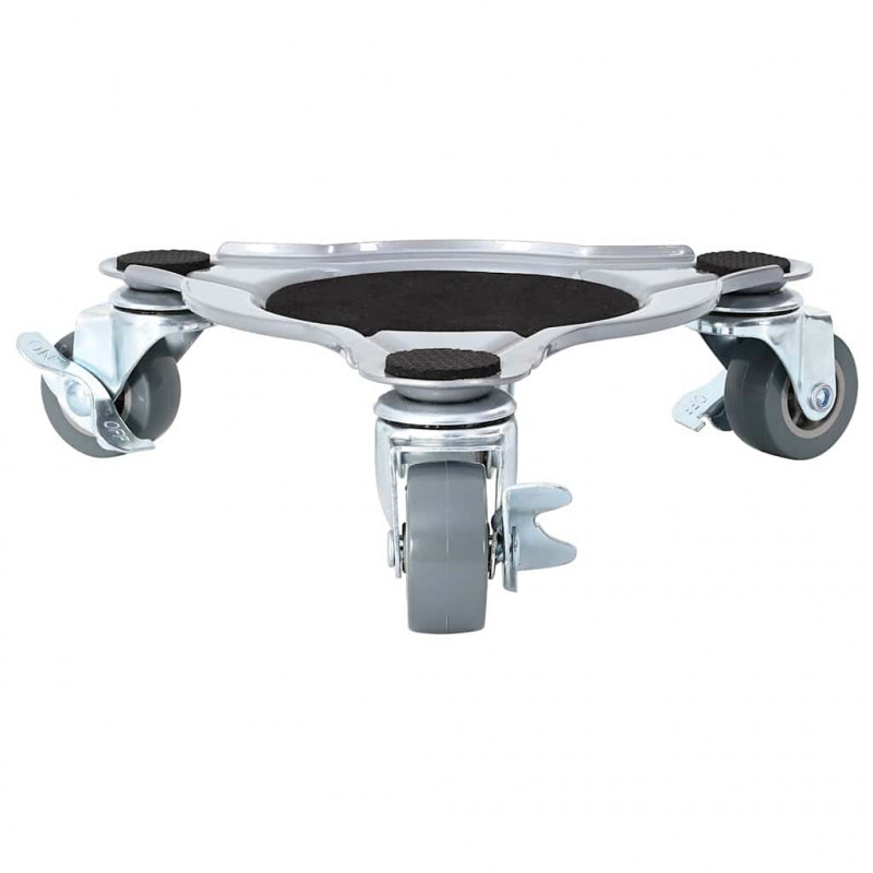 Rolki meblowe 4 szt. z podnośnikiem 19x17,5x6 cm Stal 1000 kg