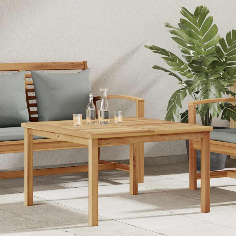 Stolik kawowy Brązowy 85 x 85 x 45 cm Lite drewno teakowe