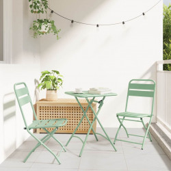 Zestaw bistro 3 pcs Zielony Stal