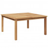 Stolik kawowy Brązowy 85 x 85 x 45 cm Lite drewno teakowe