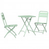 Zestaw bistro 3 pcs Zielony Stal
