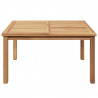 Stolik kawowy Brązowy 85 x 85 x 45 cm Lite drewno teakowe