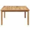 Stolik kawowy Brązowy 85 x 85 x 45 cm Lite drewno teakowe